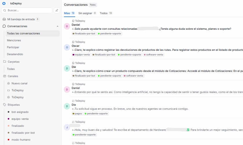 Desarrollado para una empresa de facturación con más de 3000 clientes.
